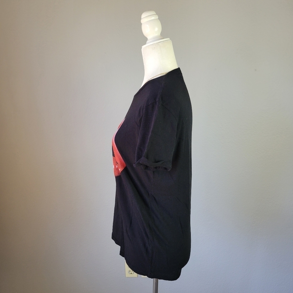 LAUREN MOSHI // Ltd Ed Edda short sleeve gap tooth lips soft vintage feel tee - Picture 2 of 12